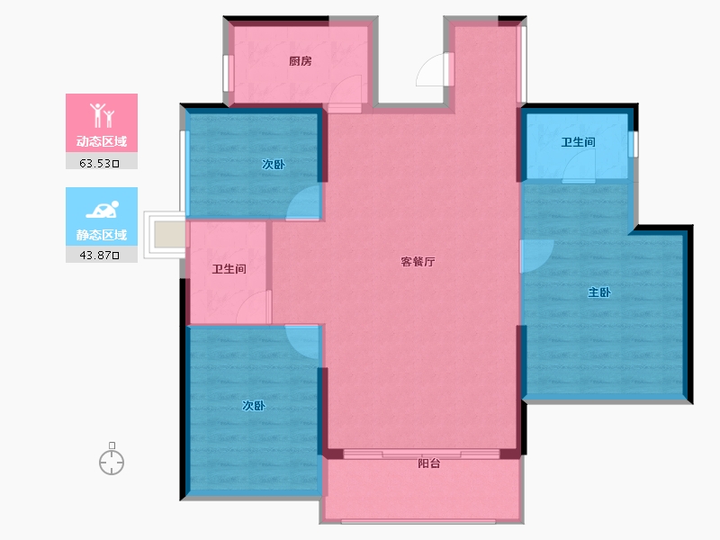 广东省-东莞市-紫云壹号-97.87-户型库-动静分区