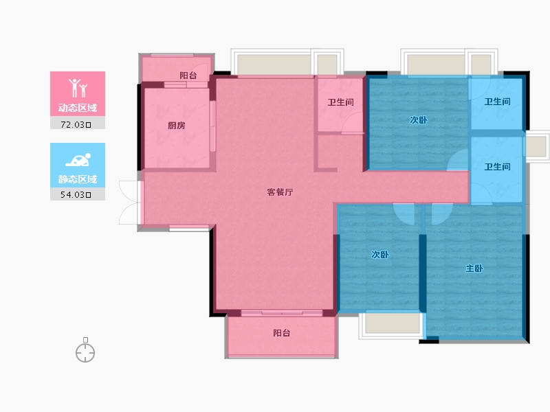 广东省-东莞市-紫云壹号-114.77-户型库-动静分区