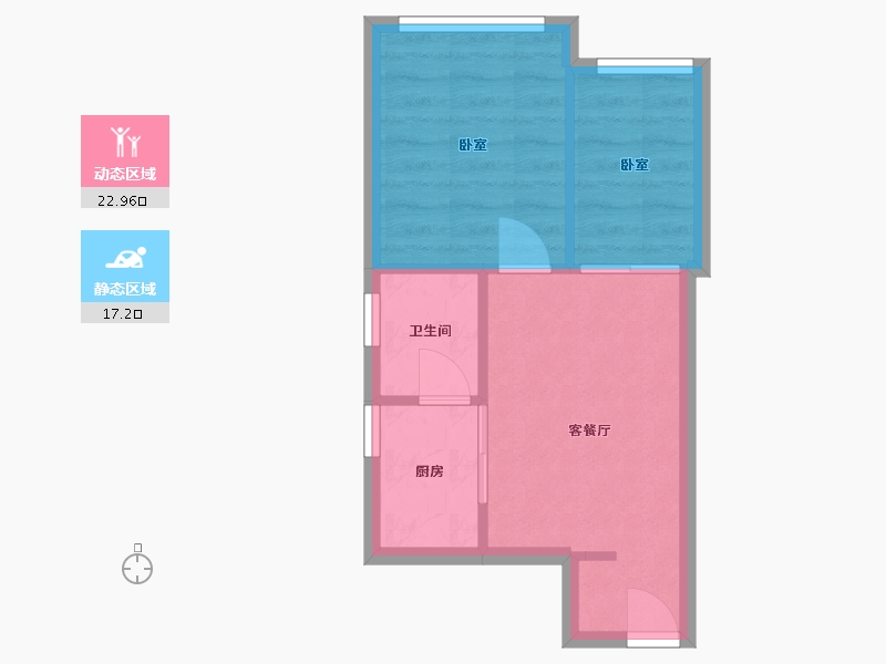 河南省-郑州市-名门国际-3号楼-41.00-户型库-动静分区