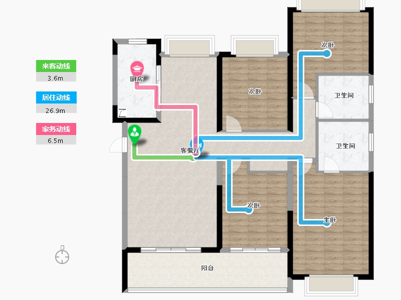 湖北省-武汉市-方岛金茂智慧科学城-143.17-户型库-动静线