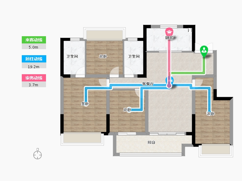 江苏省-常州市-新城熙隽-102.40-户型库-动静线