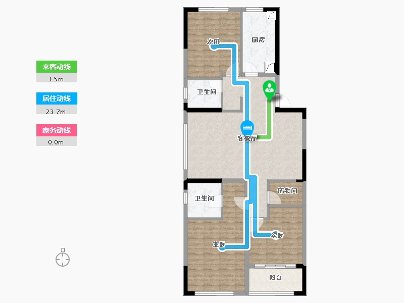 湖北省-武汉市-枫华国际-102.43-户型库-动静线