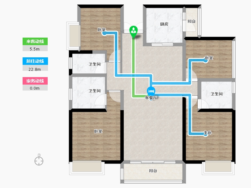 广东省-佛山市-阅海-125.00-户型库-动静线