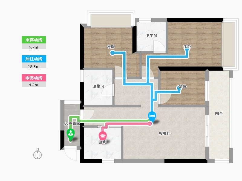 广东省-广州市-越秀天珹-80.00-户型库-动静线