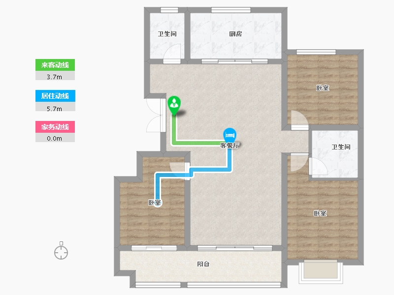 山东省-潍坊市-恒信凤栖桃源-104.00-户型库-动静线