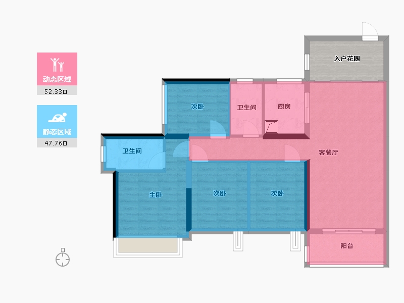 广东省-佛山市-龙光-110.00-户型库-动静分区