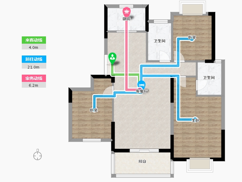 湖北省-黄冈市-九方城-98.00-户型库-动静线