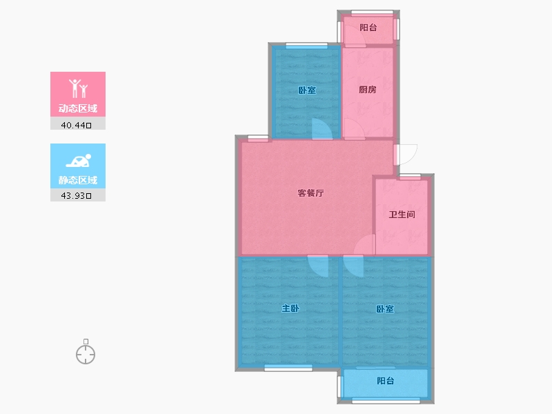 安徽省-合肥市-包河苑-82.00-户型库-动静分区