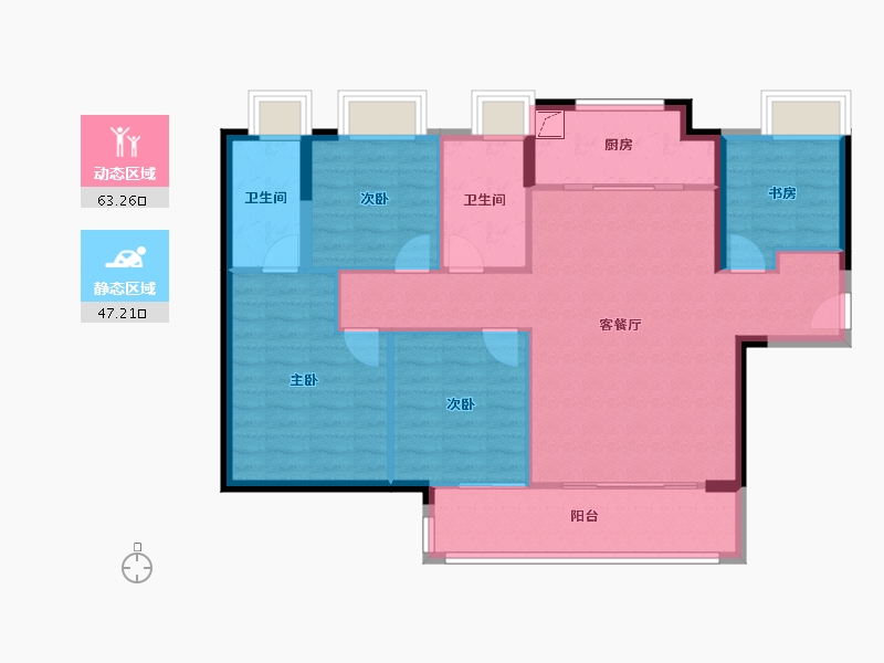 福建省-厦门市-中粮云玺壹号-100.00-户型库-动静分区