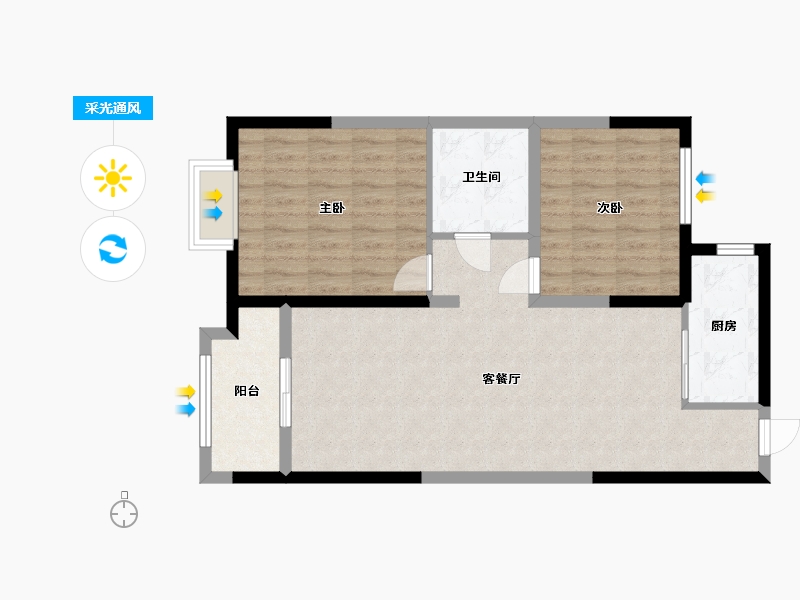 山西省-运城市-河东文化综合体-78.00-户型库-采光通风