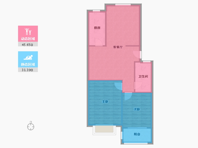 河南省-开封市-晋开御景湾-75.00-户型库-动静分区