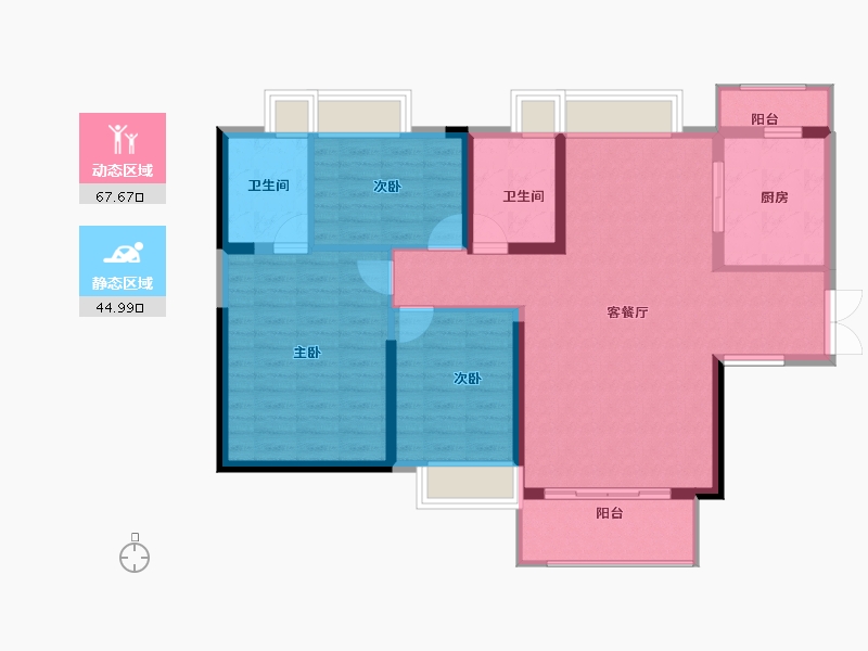 广东省-东莞市-紫云壹号-102.03-户型库-动静分区