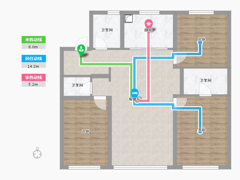 辽宁省-沈阳市-新希望·锦麟誉-92.90-户型库-动静线