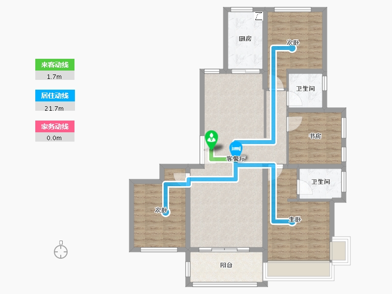 河南省-南阳市-青枫苑-110.00-户型库-动静线