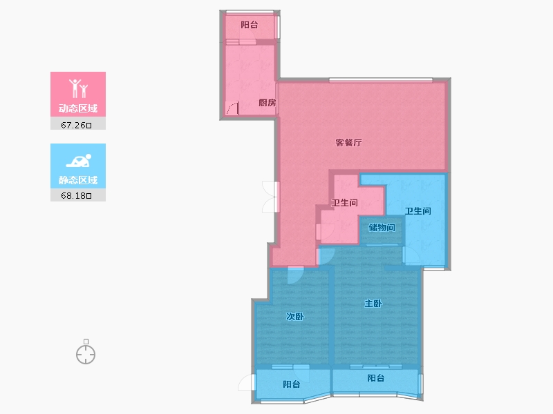 上海-上海市-九庐-121.36-户型库-动静分区