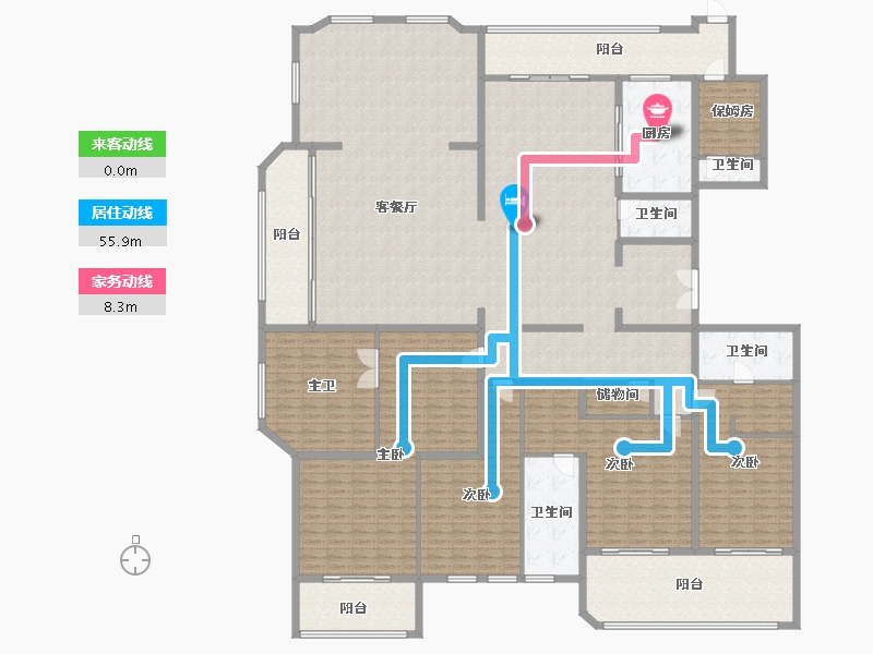 上海-上海市-云锦东方三期-374.07-户型库-动静线