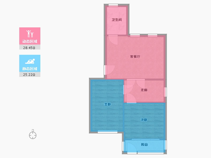 上海-上海市-淞南九村-55.00-户型库-动静分区