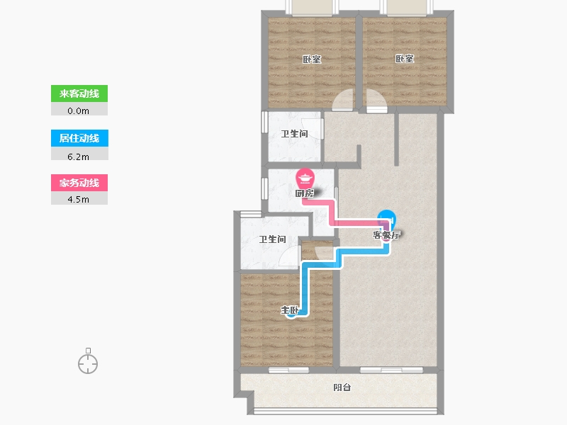 湖北省-武汉市-香港置地光明地产印湖云著-92.01-户型库-动静线