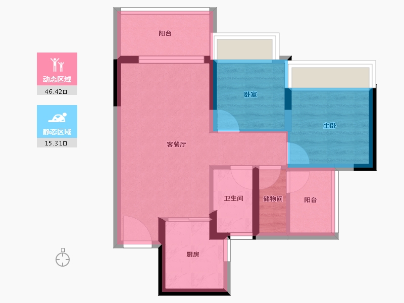 广东省-佛山市-信业悦容台-53.58-户型库-动静分区