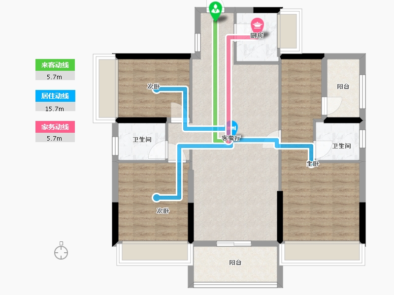 广东省-惠州市-仁和美地-108.00-户型库-动静线