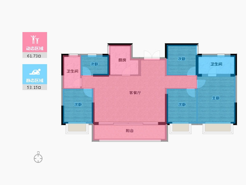 广东省-东莞市-星汇常一居-103.23-户型库-动静分区