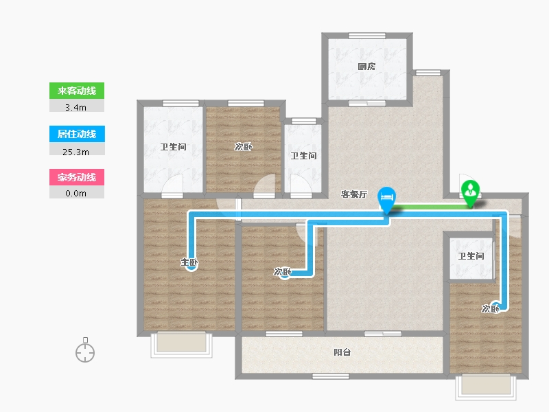 山东省-潍坊市-中海世家-148.05-户型库-动静线