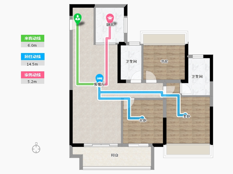 江苏省-常州市-新城熙隽-91.99-户型库-动静线