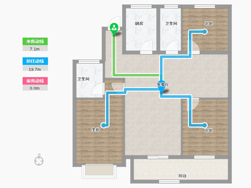 湖北省-武汉市-全景外滩二期-111.14-户型库-动静线