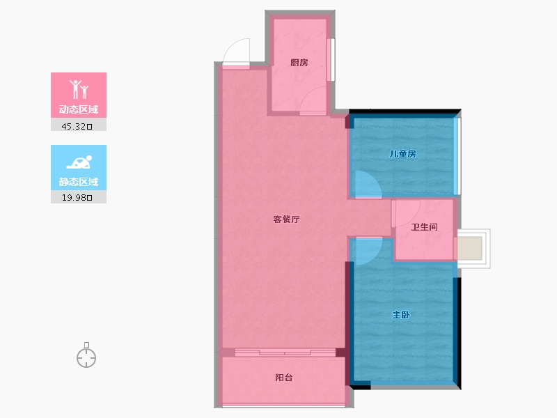 广东省-东莞市-紫云壹号-59.06-户型库-动静分区