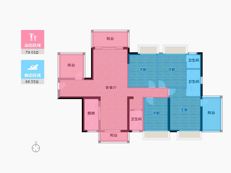 广西壮族自治区-南宁市-冠利幸福苑-120.00-户型库-动静分区