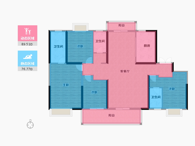 湖北省-武汉市-中国城乡香樾洲-150.40-户型库-动静分区