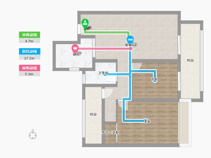 江苏省-苏州市-建发御珑湾-88.00-户型库-动静线