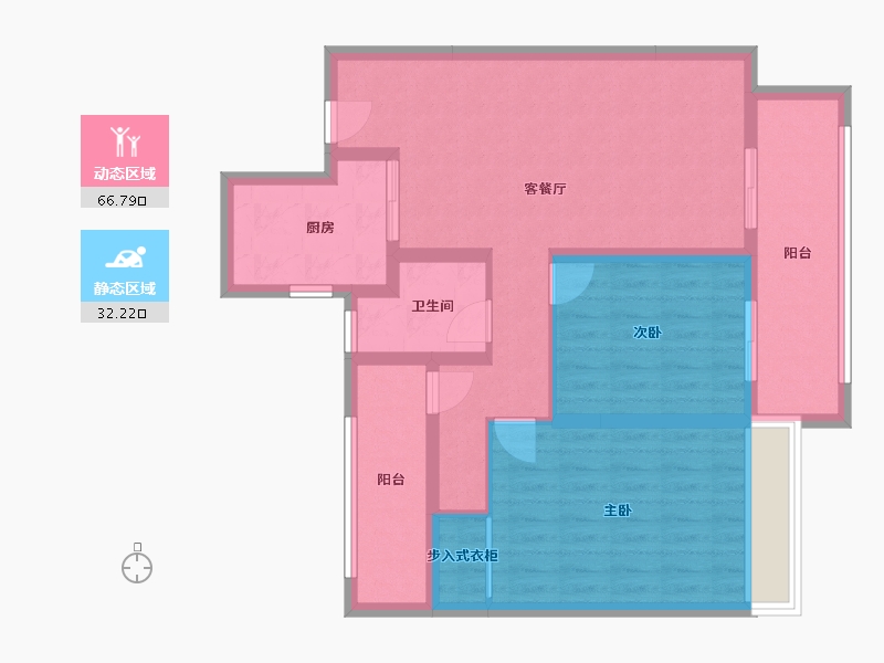 江苏省-苏州市-建发御珑湾-88.00-户型库-动静分区