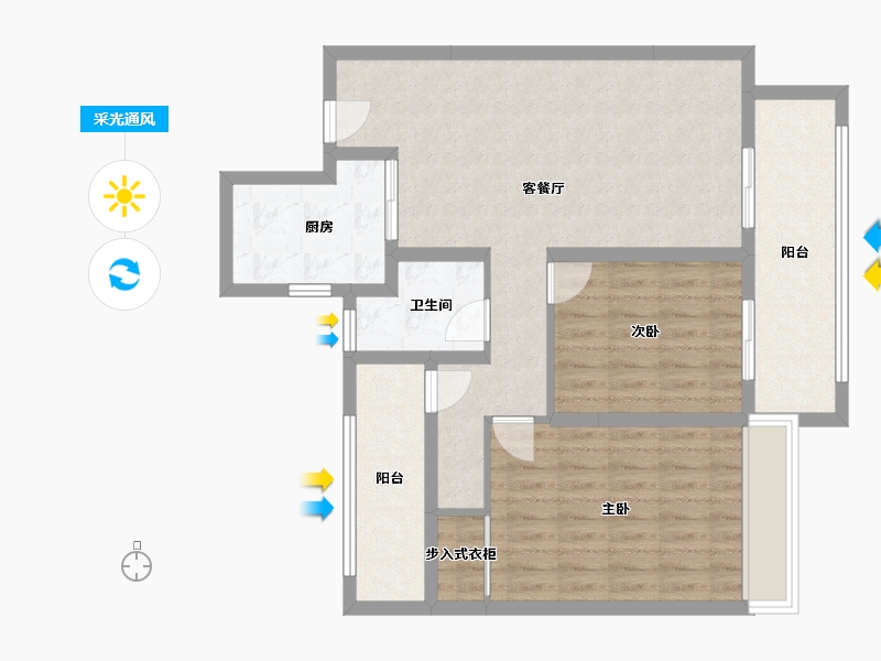 江苏省-苏州市-建发御珑湾-88.00-户型库-采光通风