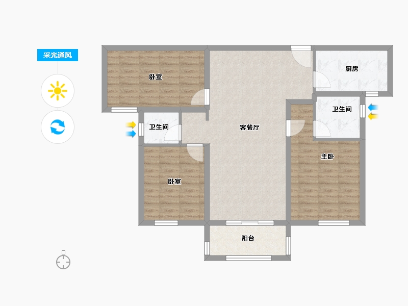 湖北省-武汉市-正商书香华府-95.01-户型库-采光通风