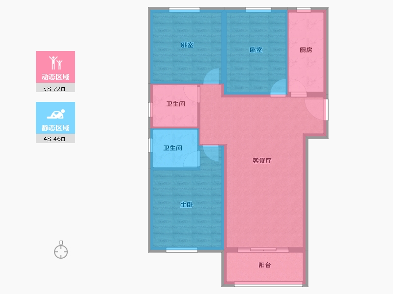 湖北省-武汉市-正商书香华府-97.03-户型库-动静分区