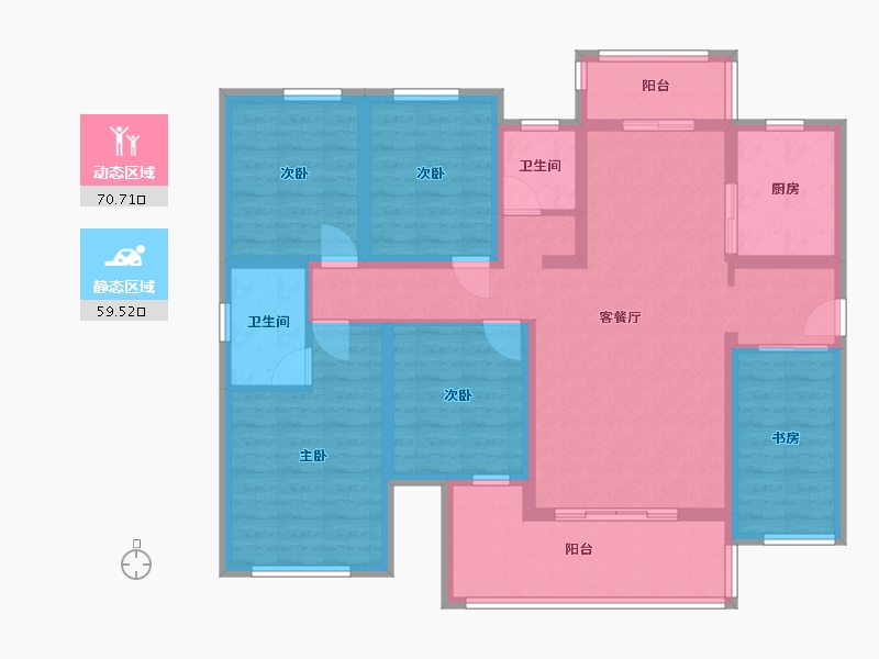 广西壮族自治区-贺州市-彰泰城-95.00-户型库-动静分区