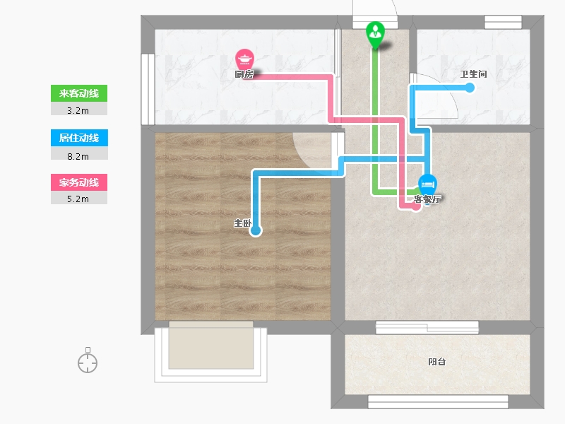 湖北省-武汉市-天池雅园-36.30-户型库-动静线