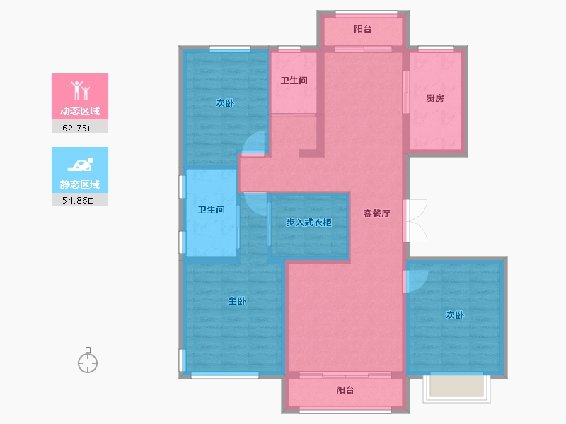 河北省-保定市-尧都瑞府-108.38-户型库-动静分区