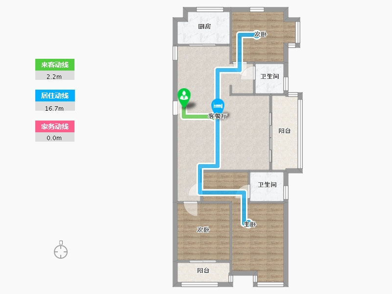 福建省-厦门市-莲花新城悦园-90.40-户型库-动静线