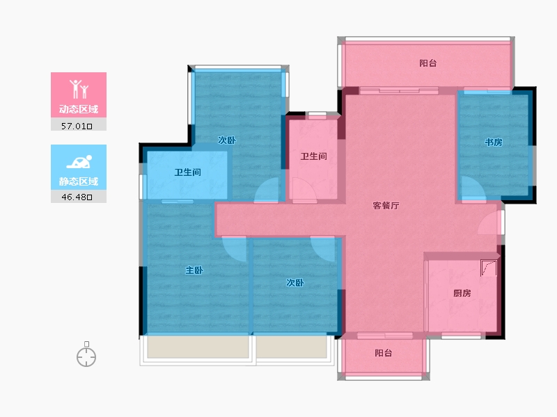 广西壮族自治区-柳州市-华润静兰湾嘉悦山-115.00-户型库-动静分区