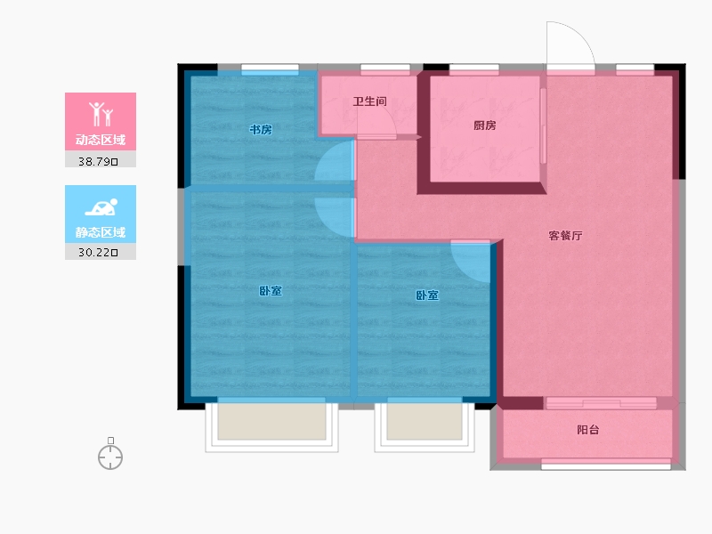 湖北省-武汉市-锦绣江城-61.56-户型库-动静分区