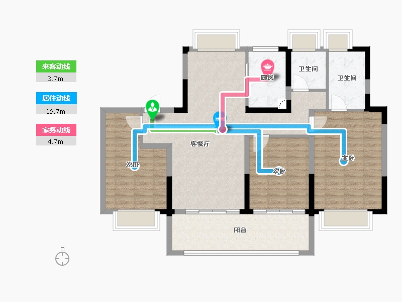 江苏省-南通市-银洲春晓学府-103.10-户型库-动静线