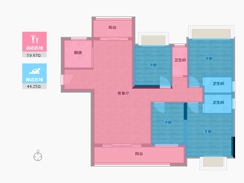 广东省-梅州市-安置区-112.24-户型库-动静分区