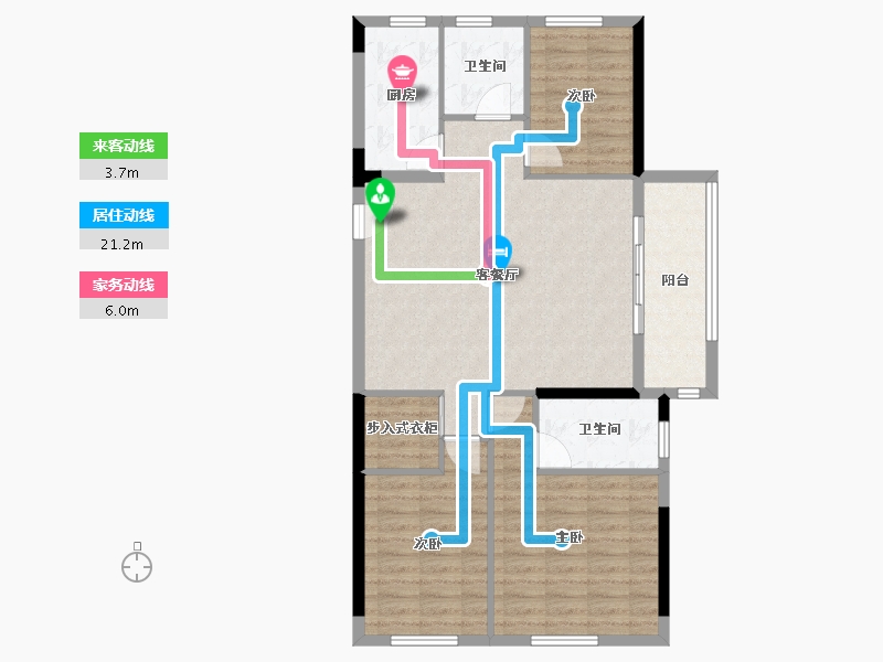 湖北省-武汉市-经发金地四季都会-94.40-户型库-动静线