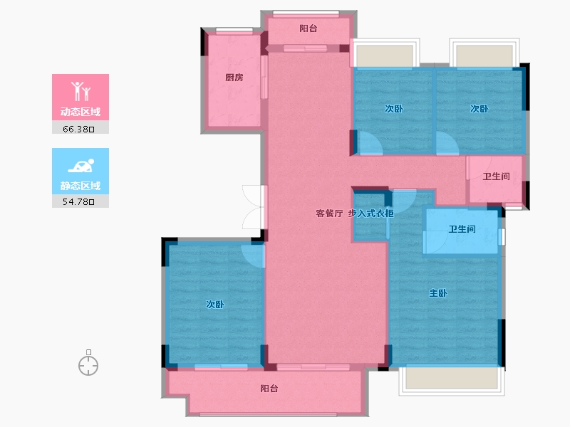 湖北省-武汉市-融侨方圆-110.07-户型库-动静分区