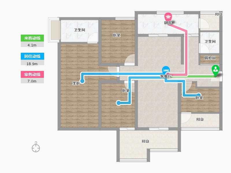 湖南省-长沙市-保利城-136.00-户型库-动静线