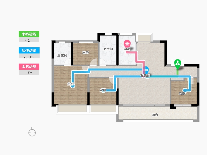 浙江省-温州市-璀璨·天瑞锦园-112.19-户型库-动静线