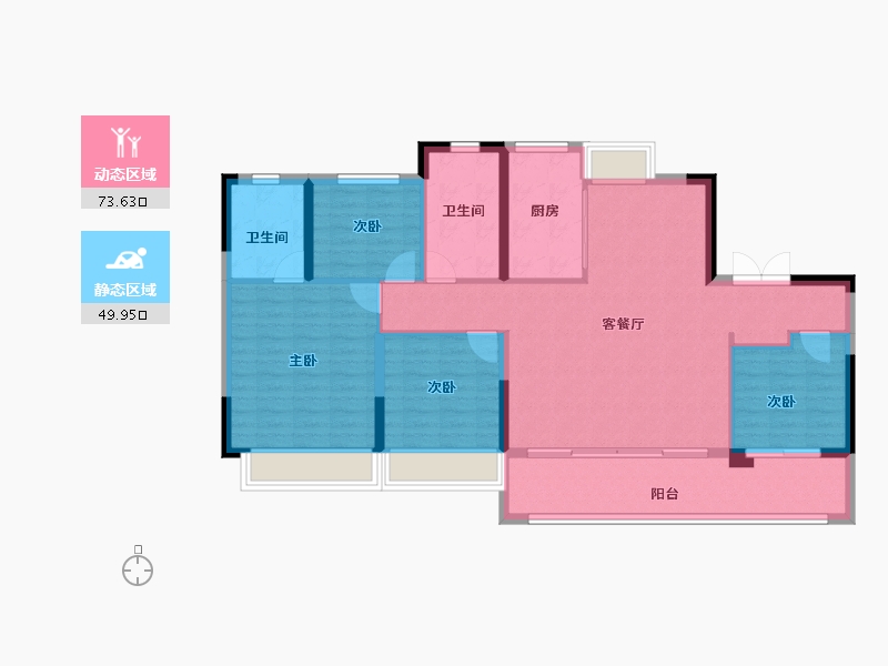 浙江省-温州市-璀璨·天瑞锦园-112.19-户型库-动静分区