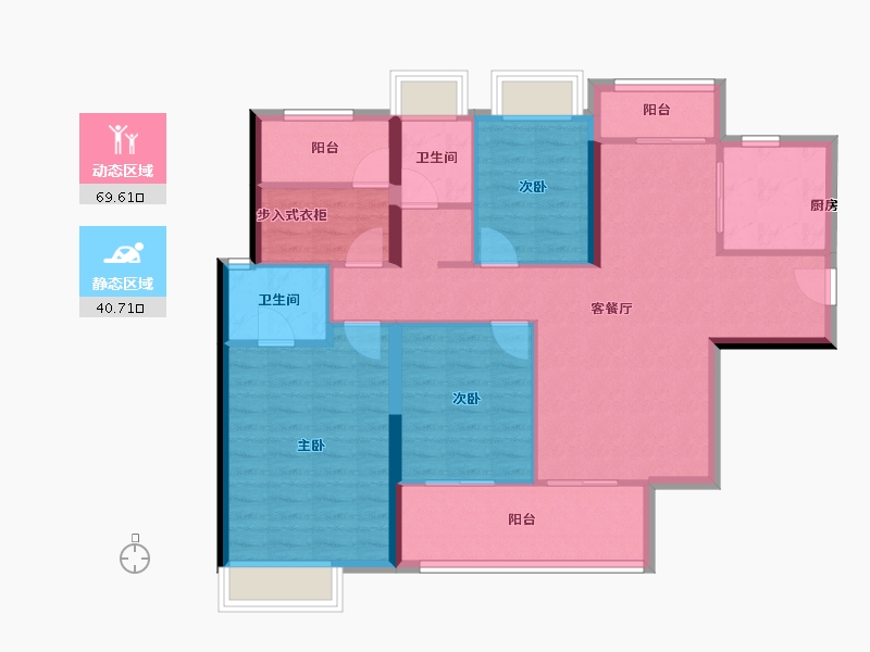 湖南省-长沙市-德奥·悦东方-99.20-户型库-动静分区